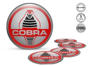 Shelby Adesivo Silicone Stile Emblemi Cerchio Cupola